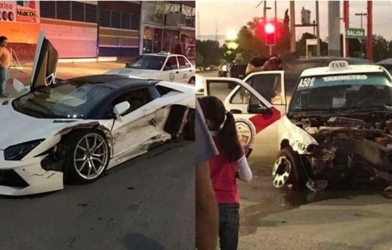 Taxista choca Lamborghini en Durango - Futbol Sapiens