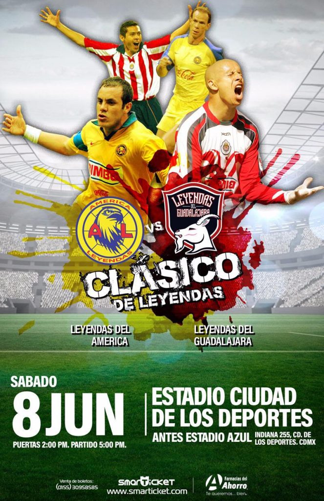 Partido Clásico de leyendas América vs Chivas Futbol Sapiens